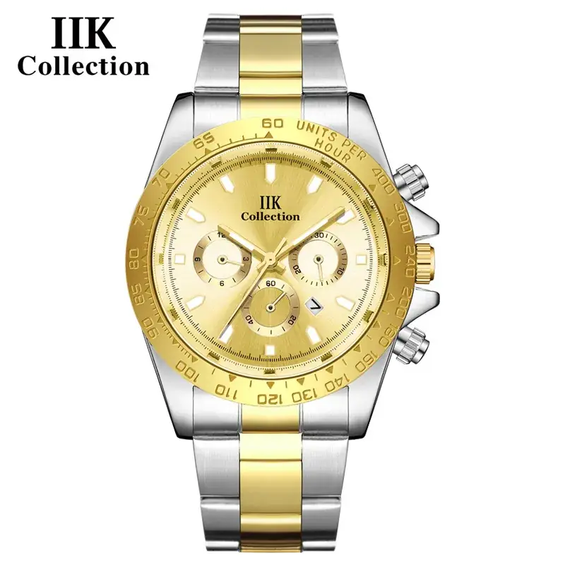 IIK Chrono Gold Stainless Steel Men's Watch