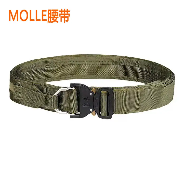 Black Tactical Girdle Belt with Buckle - Image 2