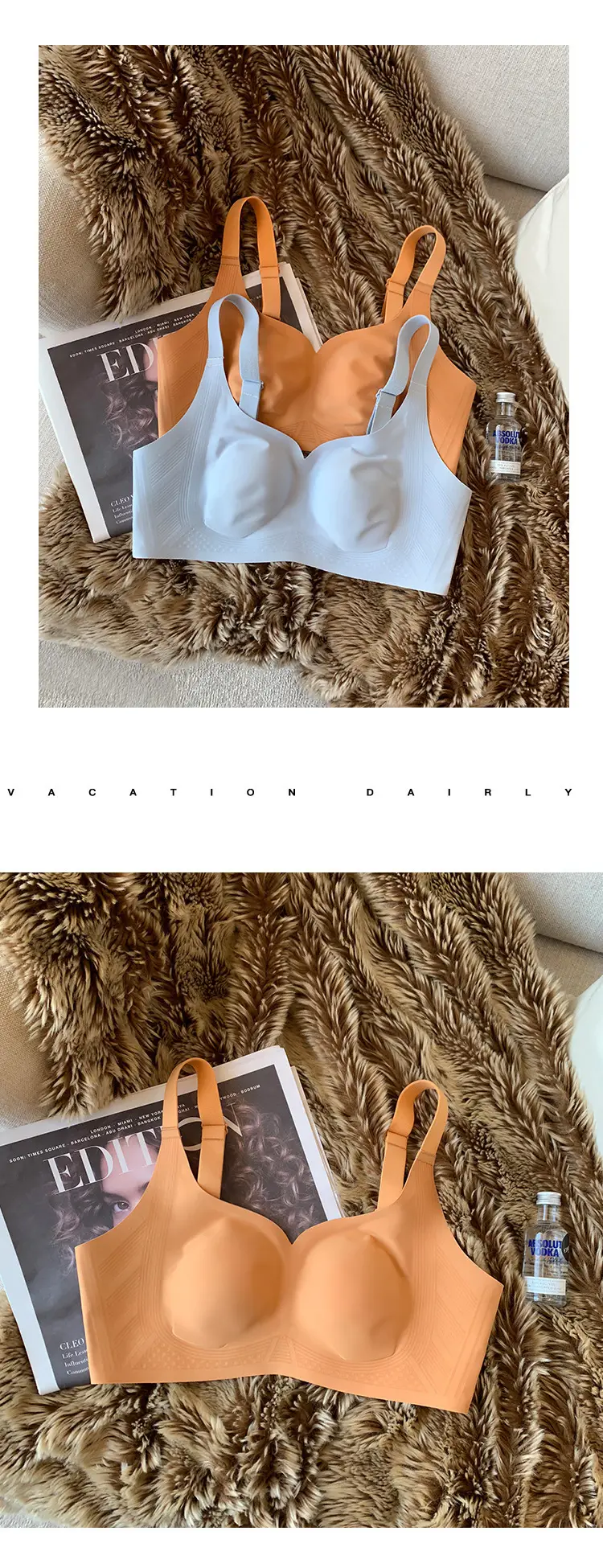 Ultra-thin Seamless Wireless Underwear Women's Nude — feature 3