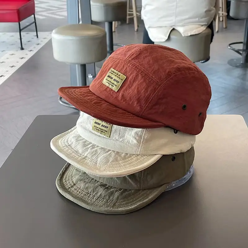 2024 Japanese Style Women's Brim Cap Brown - Image 7