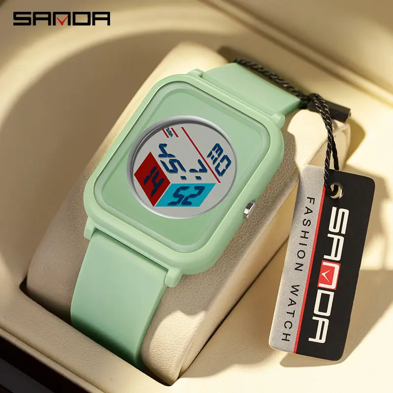 Sanda Digital Watch White LED Display Multi-Function - Image 9