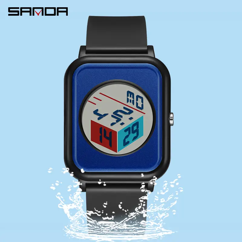 Sanda Digital Watch White LED Display Multi-Function - Image 10