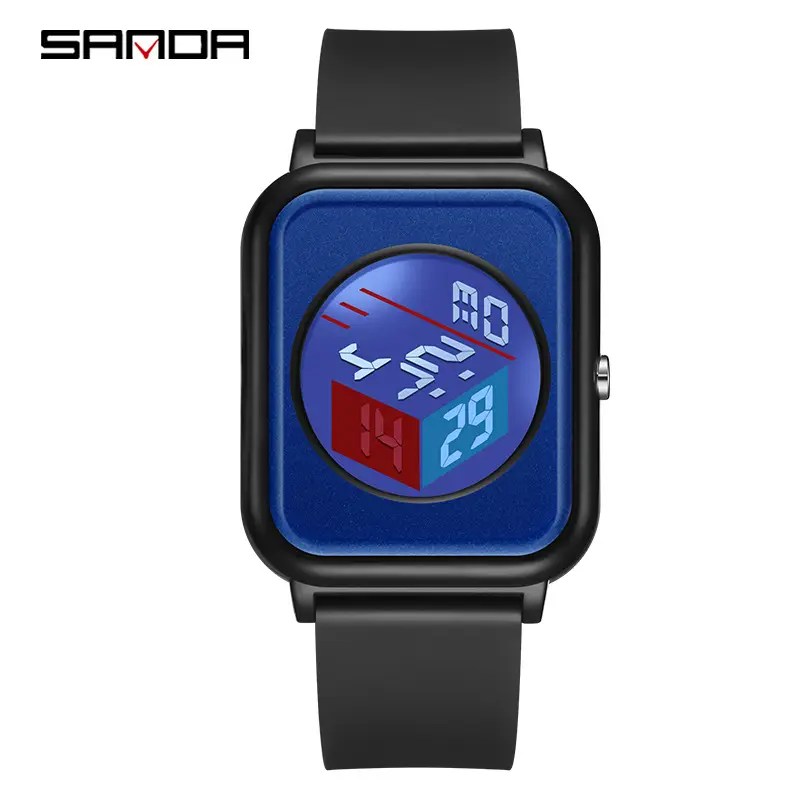 Sanda Digital Watch White LED Display Multi-Function - Image 2