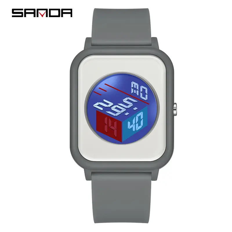Sanda Digital Watch White LED Display Multi-Function - Image 4