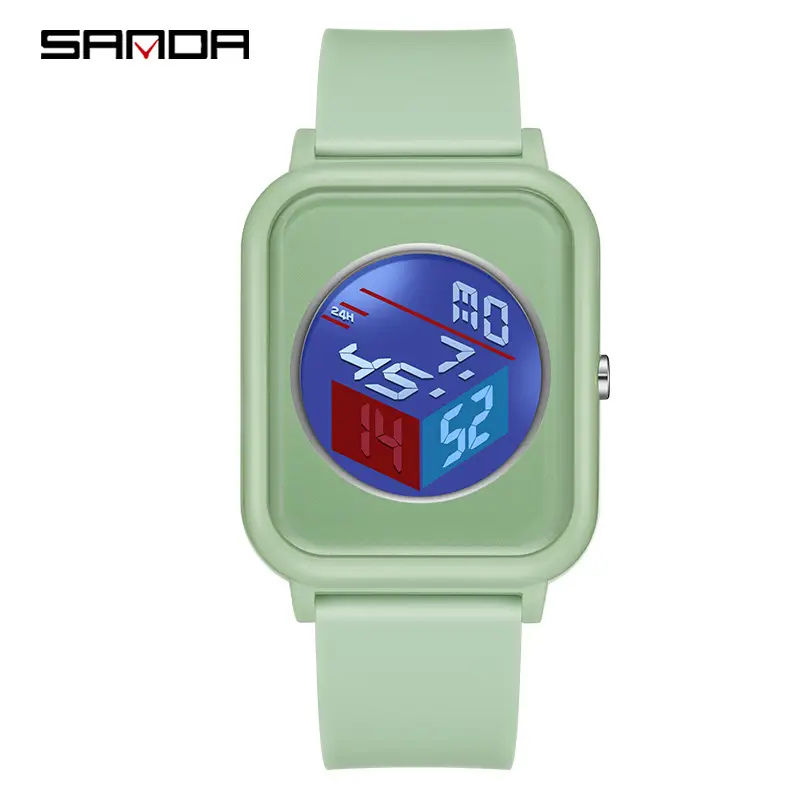 Sanda Digital Watch White LED Display Multi-Function - Image 6