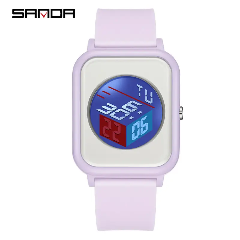 Sanda Digital Watch White LED Display Multi-Function - Image 8