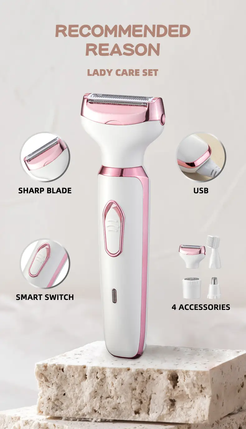 Electric Female Shaver with 5 Attachments — feature 5