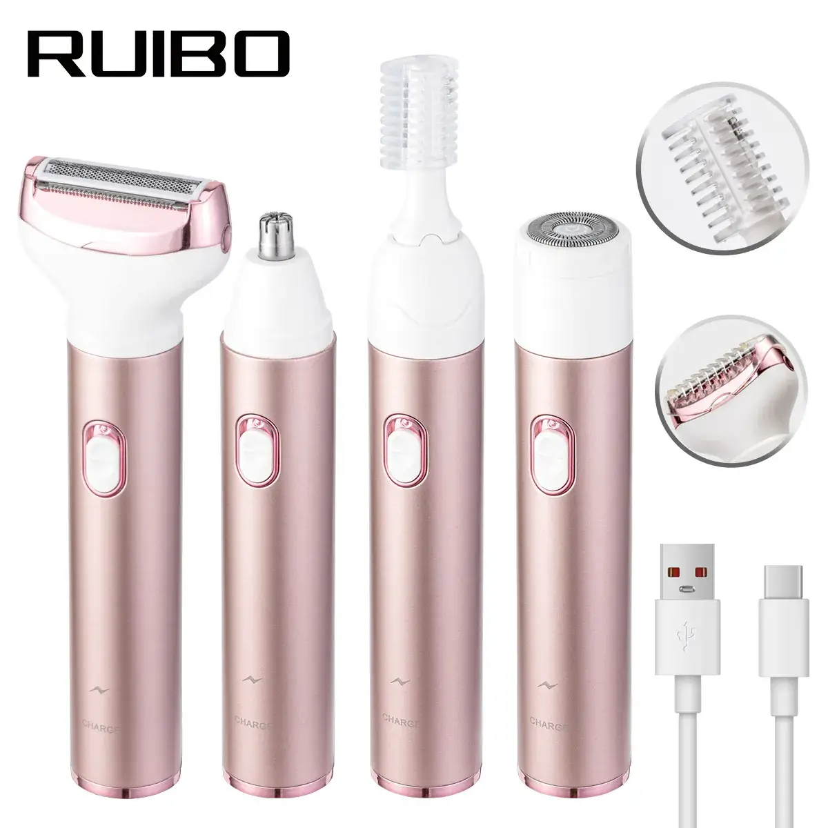 Electric Female Shaver with 5 Attachments