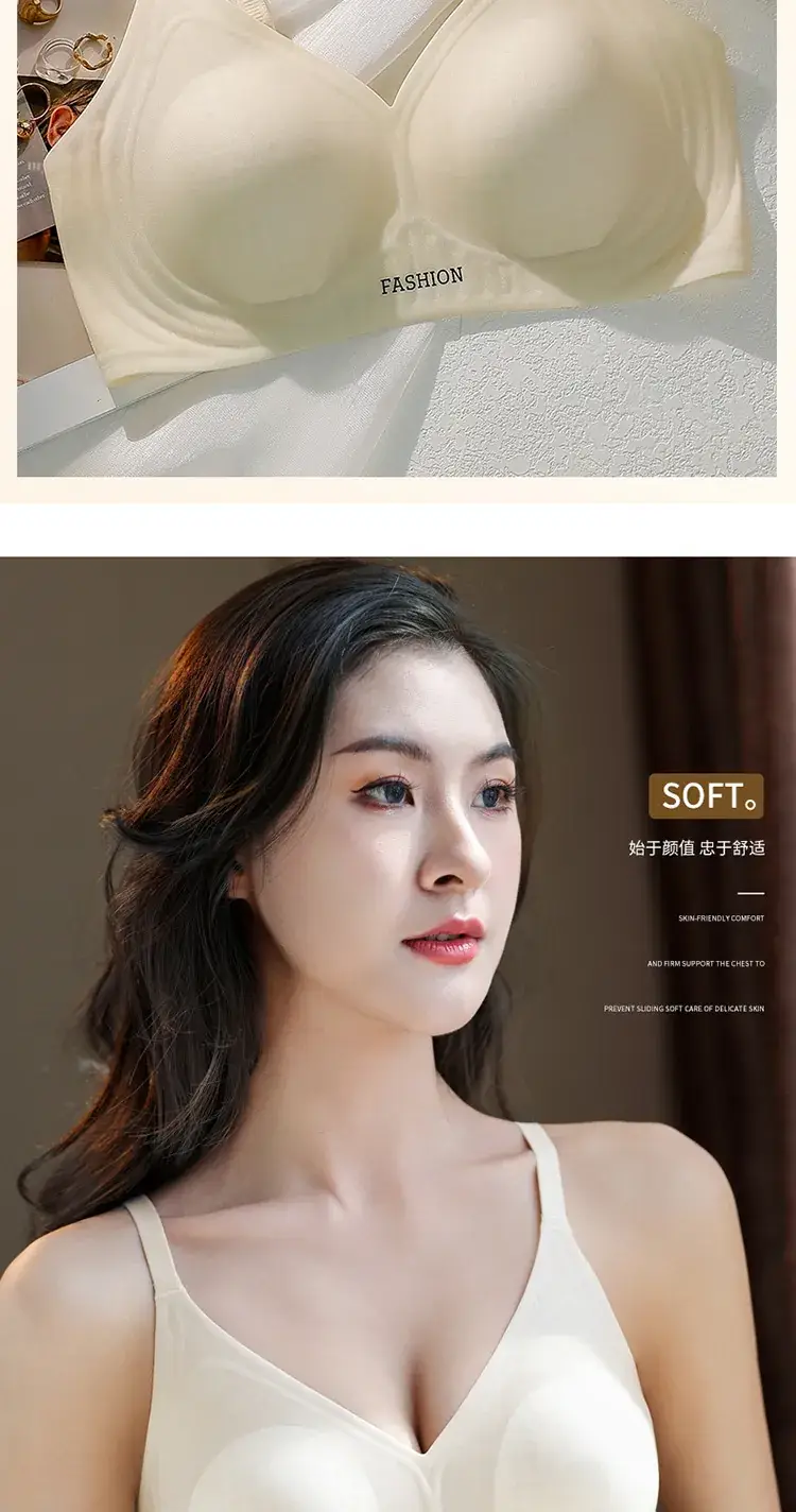 New Rabbit Ears Cup Push Up Jelly Lift Bra for Women — feature 7