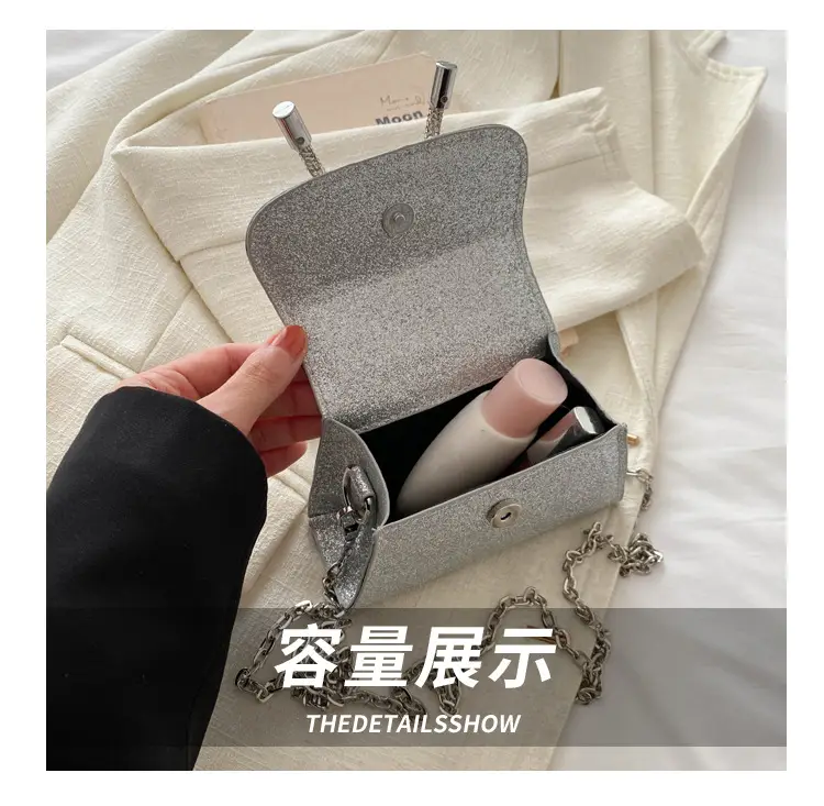 White Mini Bow Chain Shoulder Bag for Women — feature 8