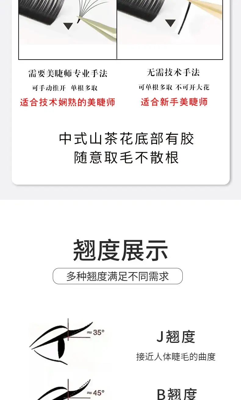 Chinese Camellia Eyelash Graft for Matte Look — feature 8