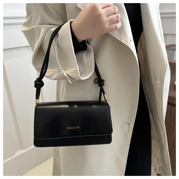 Women's Black Square Shoulder Crossbody Bag 2024 — feature 14
