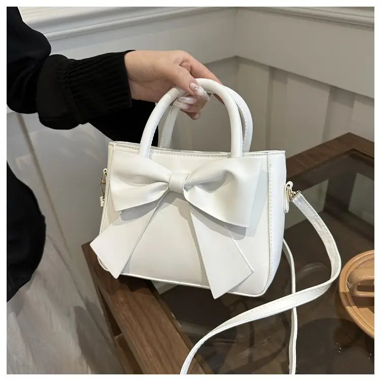 Pink Bow Shoulder Bag for Women 2024 Spring - Image 6
