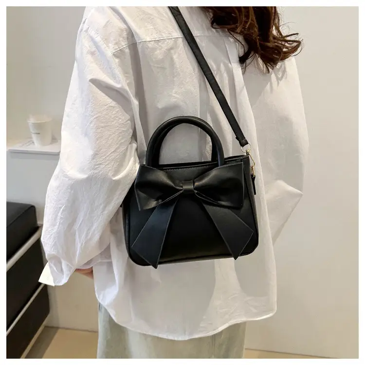 Pink Bow Shoulder Bag for Women 2024 Spring - Image 9