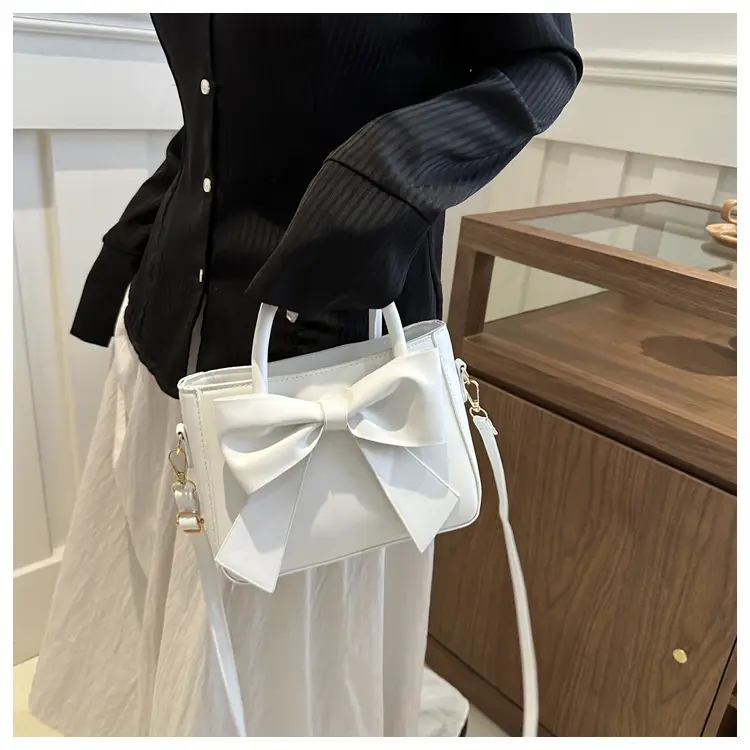 Pink Bow Shoulder Bag for Women 2024 Spring — feature 14