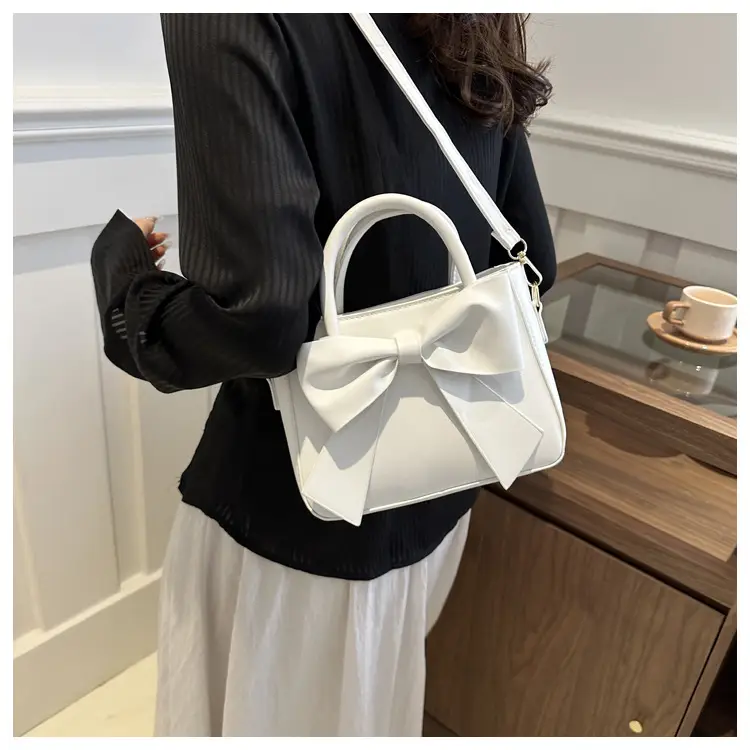 Pink Bow Shoulder Bag for Women 2024 Spring — feature 15