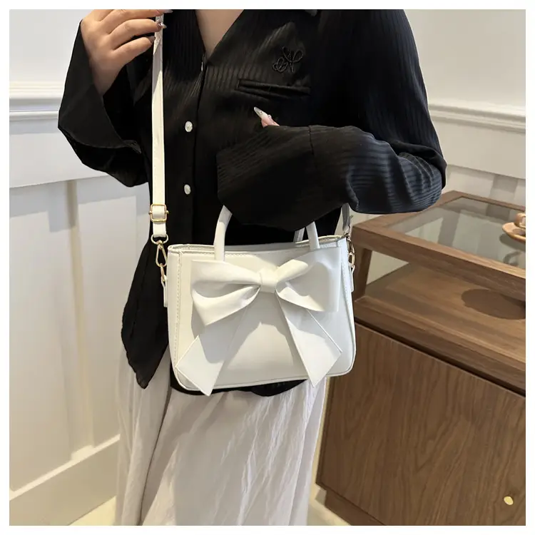Pink Bow Shoulder Bag for Women 2024 Spring — feature 16