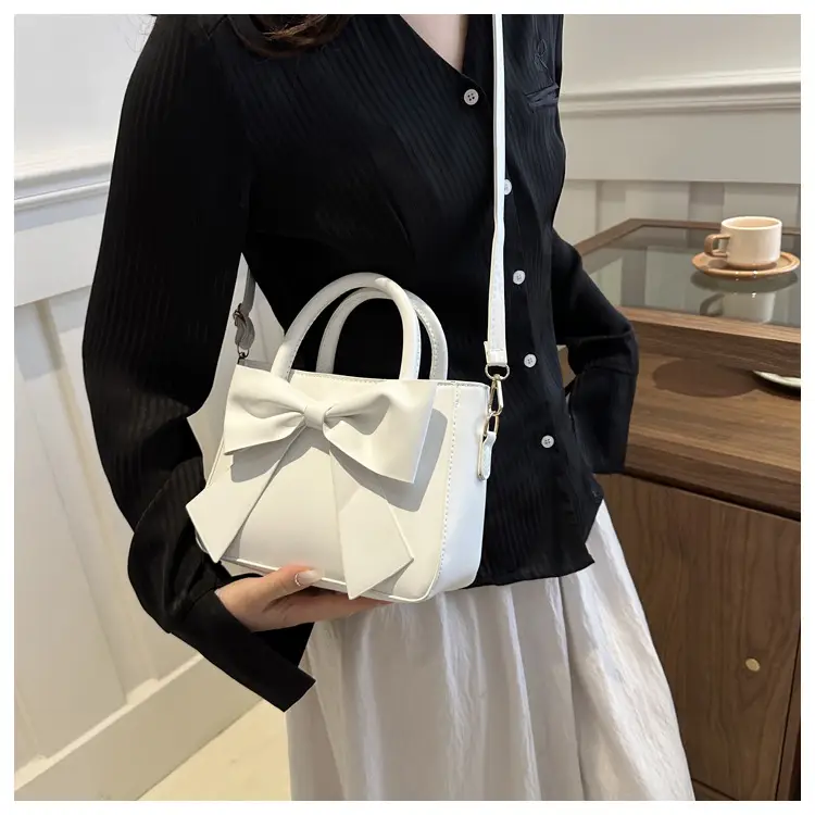 Pink Bow Shoulder Bag for Women 2024 Spring — feature 17