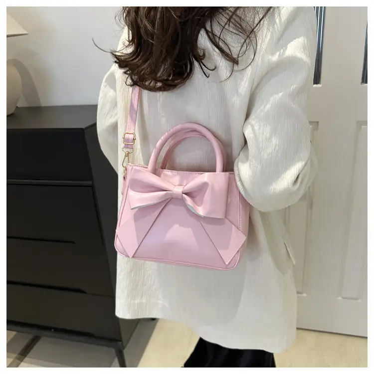 Pink Bow Shoulder Bag for Women 2024 Spring — feature 29