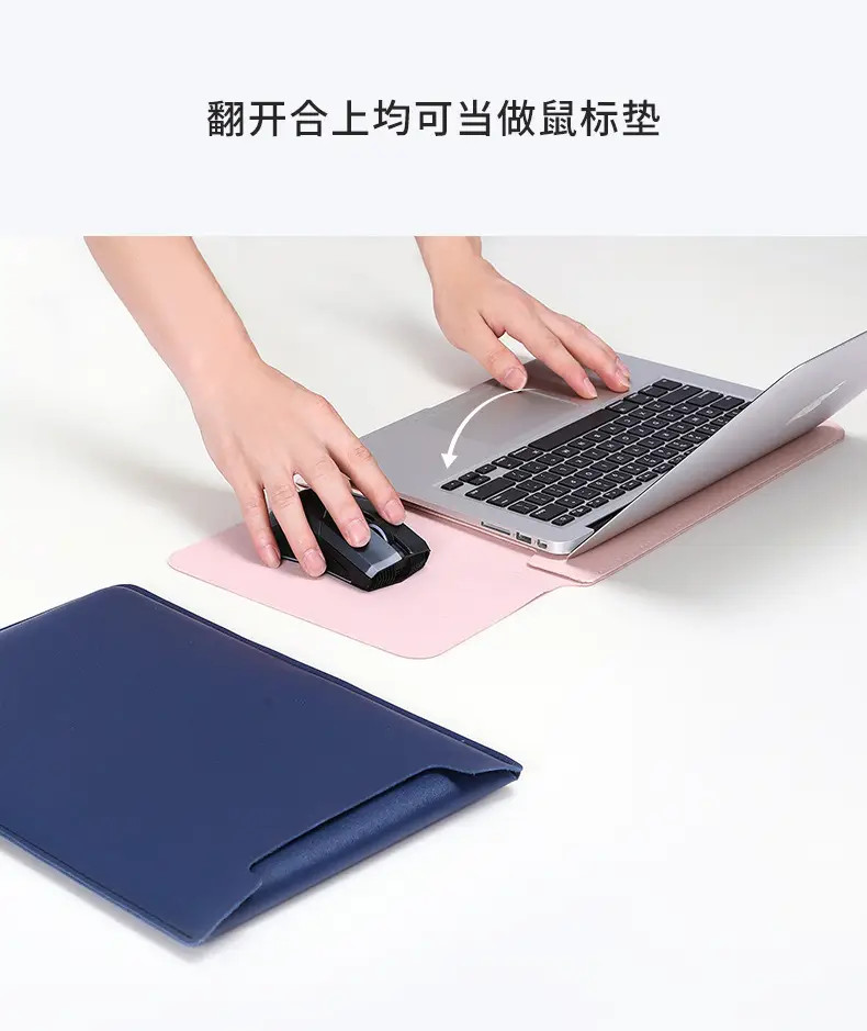 Leather Laptop Bag MacBook Liner Bag iPad Protective Cover Light and Wear-Resistant Matebook 14inch — feature 12