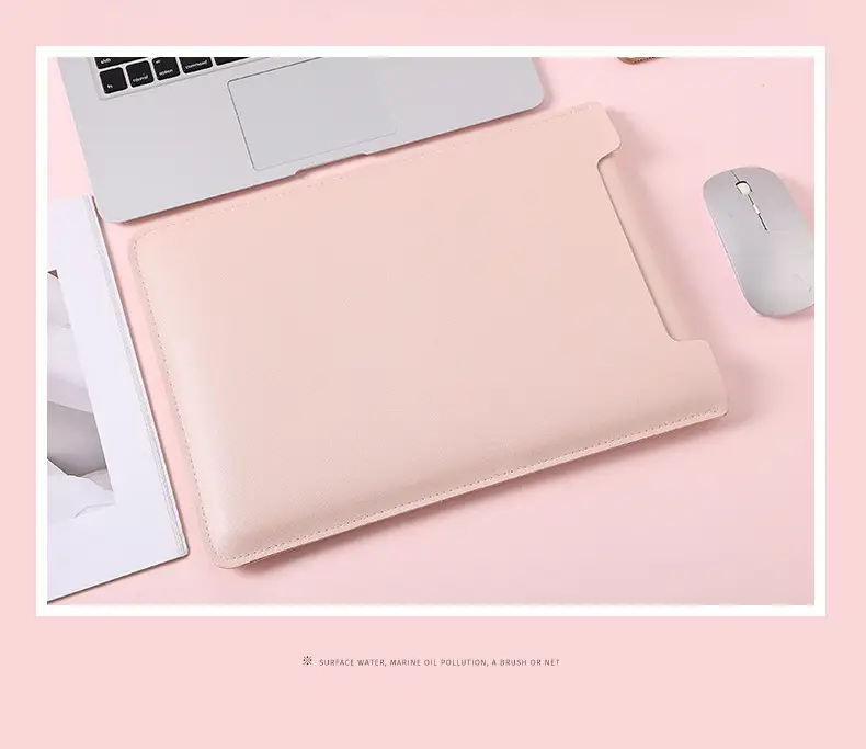 Leather Laptop Bag MacBook Liner Bag iPad Protective Cover Light and Wear-Resistant Matebook 14inch — feature 16