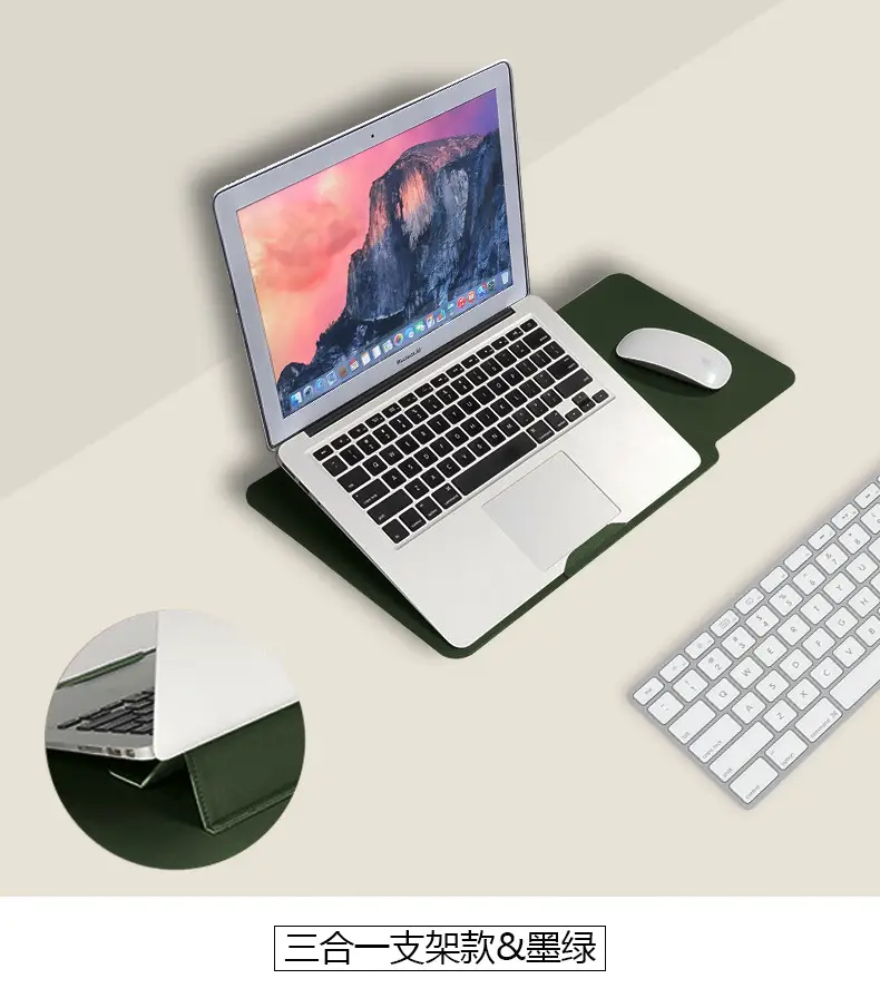 Leather Laptop Bag MacBook Liner Bag iPad Protective Cover Light and Wear-Resistant Matebook 14inch