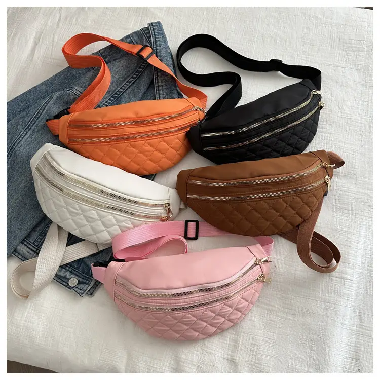 Black Quilted Chest Messenger Bag for Women — feature 23