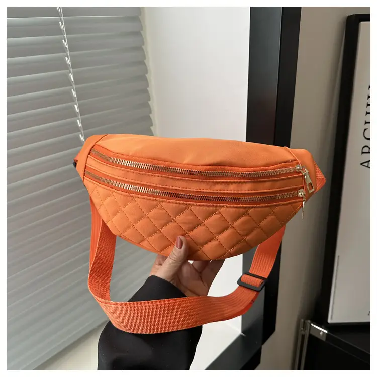 Black Quilted Chest Messenger Bag for Women — feature 24