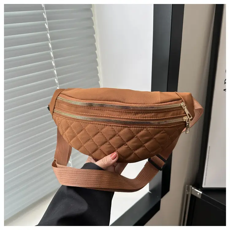 Black Quilted Chest Messenger Bag for Women — feature 27