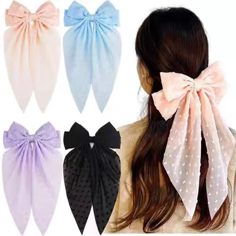 Pink Oversized Bow Hairpin for Women - Image 31