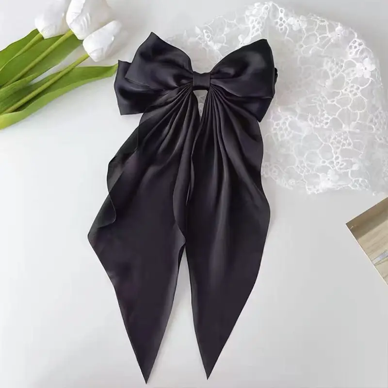 Pink Oversized Bow Hairpin for Women - Image 11