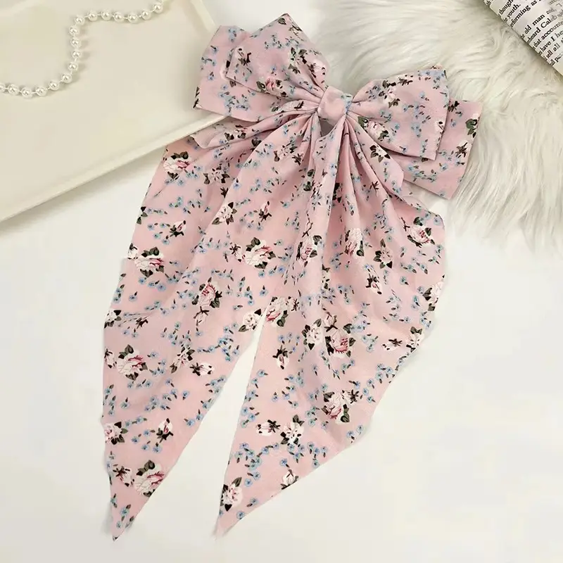 Pink Oversized Bow Hairpin for Women - Image 15