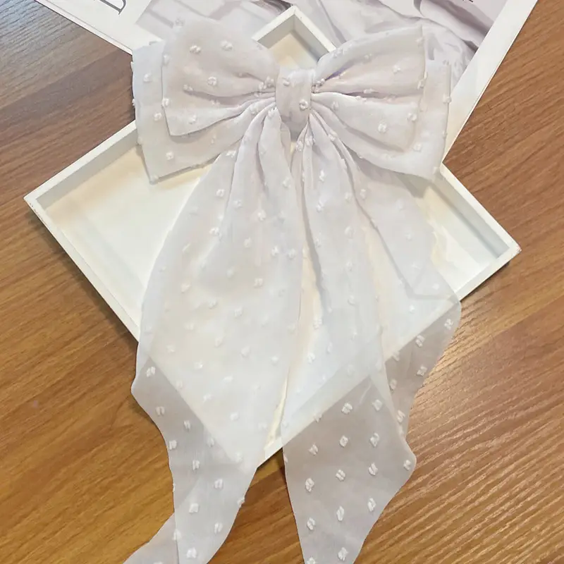 Pink Oversized Bow Hairpin for Women - Image 7