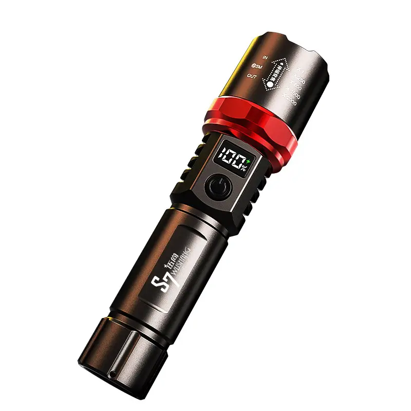 18650 Zoom White Laser Flashlight with Digital Display - Image 5