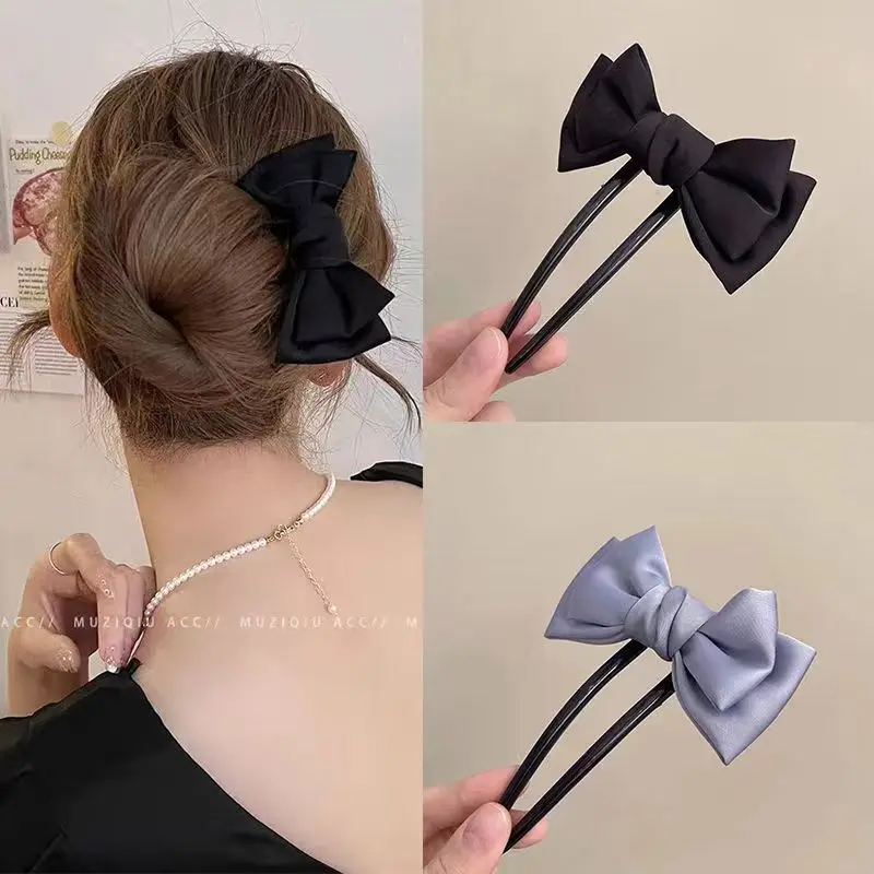 New Chinese Style Bow U-Shaped Hairpin for Daily Wear - Image 3
