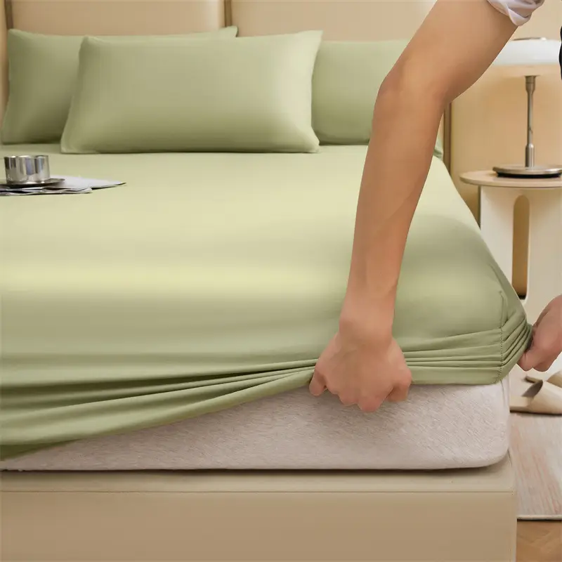 Wholesale 100 Cotton Bed Cover Class A Maternal and Infant Grade Xinjiang Long-staple Cotton Cotton Bed Cover Fully Enclosed Mattress Protective Cover