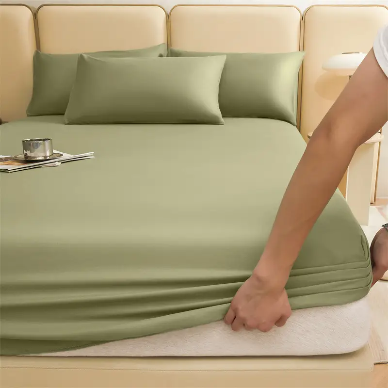 Wholesale 100 Cotton Bed Cover Class A Maternal and Infant Grade Xinjiang Long-staple Cotton Cotton Bed Cover Fully Enclosed Mattress Protective Cover