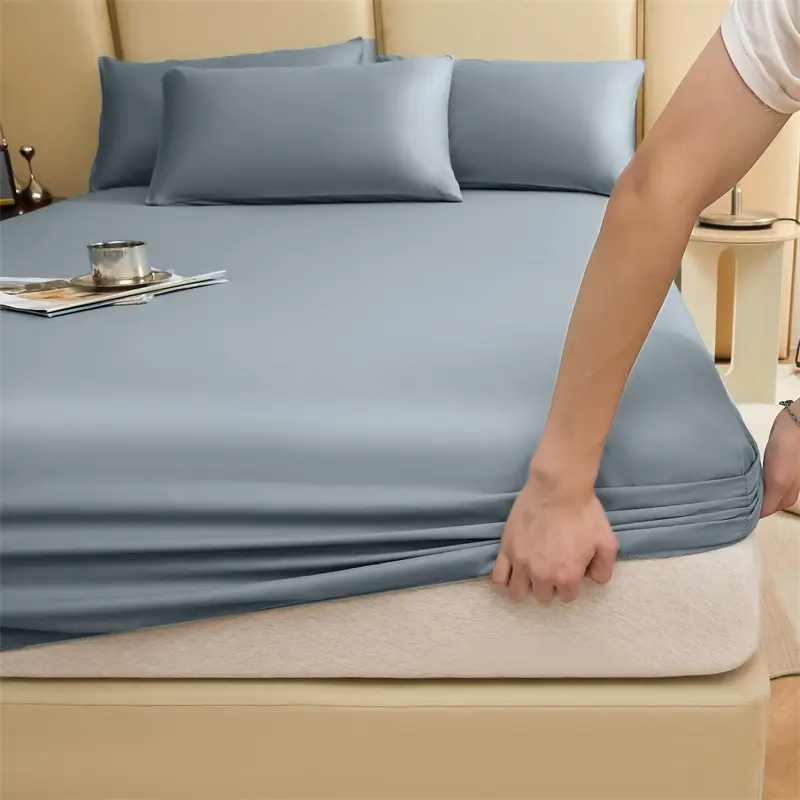 Wholesale 100 Cotton Bed Cover Class A Maternal and Infant Grade Xinjiang Long-staple Cotton Cotton Bed Cover Fully Enclosed Mattress Protective Cover