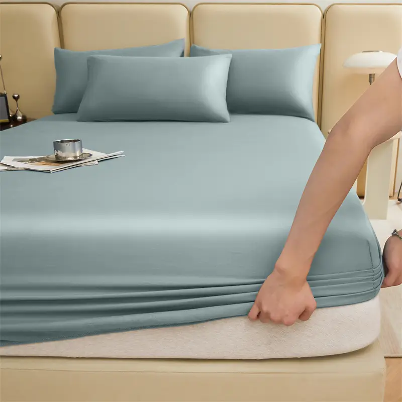 Wholesale 100 Cotton Bed Cover Class A Maternal and Infant Grade Xinjiang Long-staple Cotton Cotton Bed Cover Fully Enclosed Mattress Protective Cover