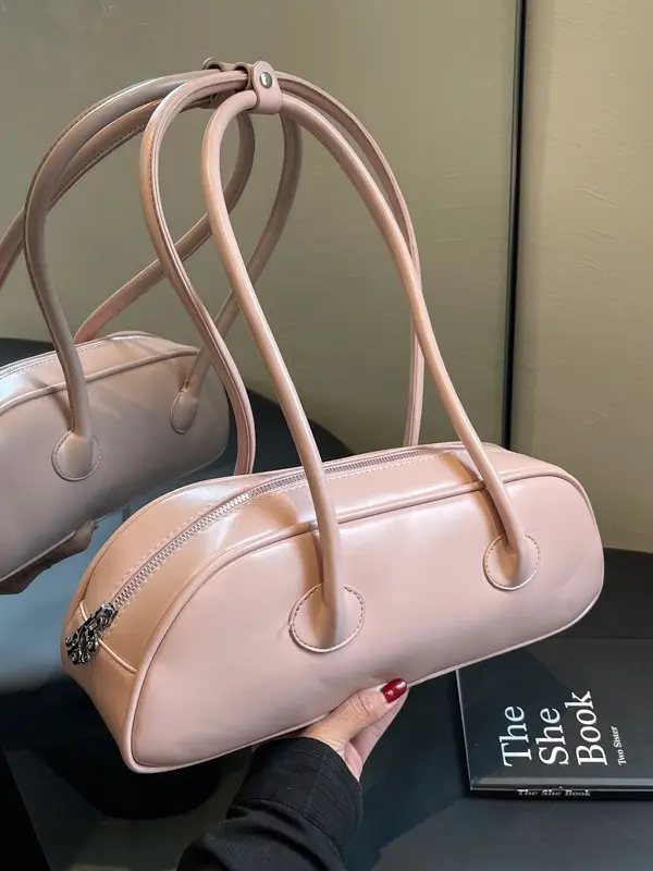 Red Korean Style Shoulder Bag 2024 Large Capacity - Image 6