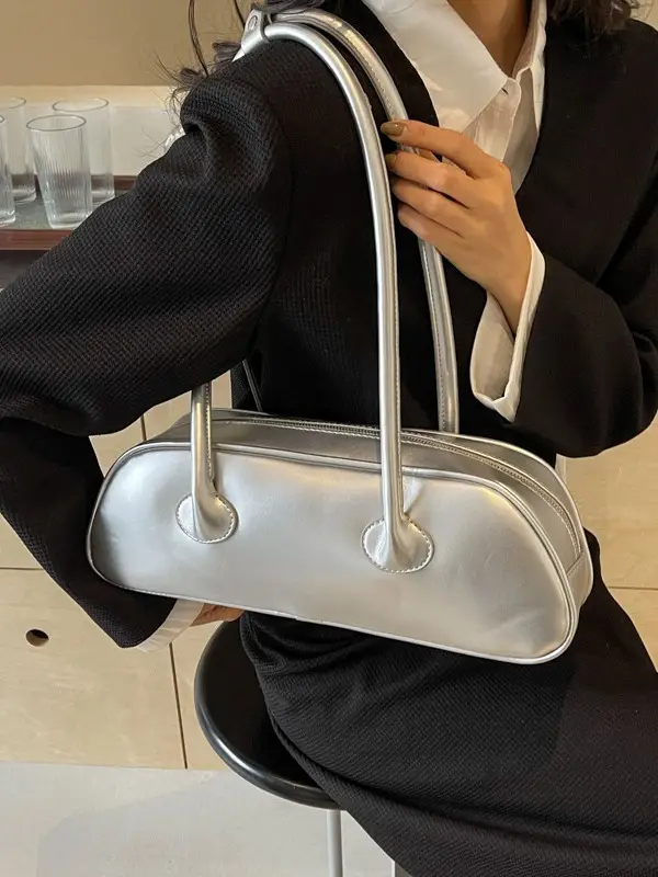 Red Korean Style Shoulder Bag 2024 Large Capacity - Image 7
