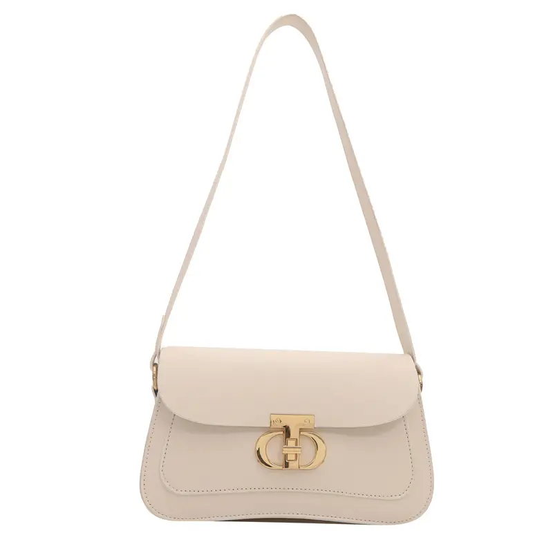 Women's Retro Brown Lock Crossbody Bag Spring New - Image 9