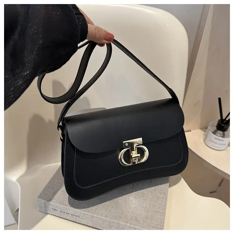 Women's Retro Brown Lock Crossbody Bag Spring New — feature 18