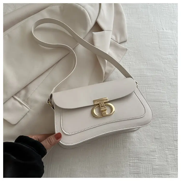 Women's Retro Brown Lock Crossbody Bag Spring New — feature 22