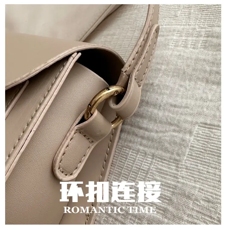 Women's Retro Brown Lock Crossbody Bag Spring New — feature 6