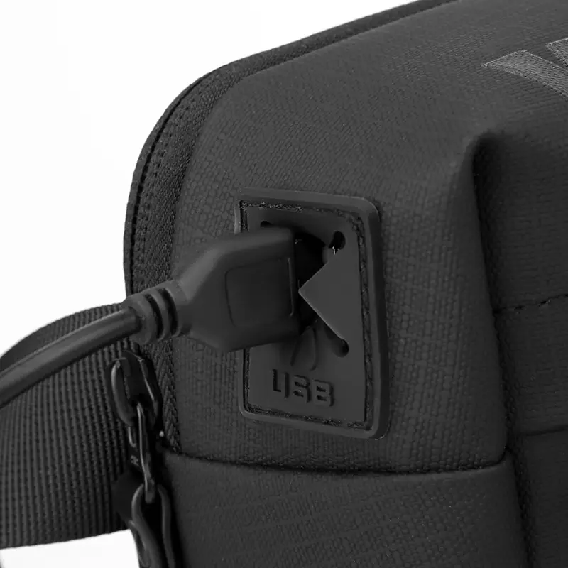 WEPOWER Men's Black Shoulder Bag Casual Messenger Bag - Image 8