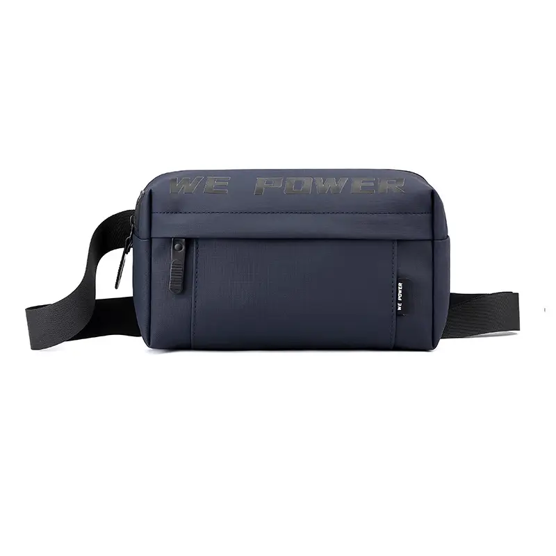 WEPOWER Men's Black Shoulder Bag Casual Messenger Bag - Image 3