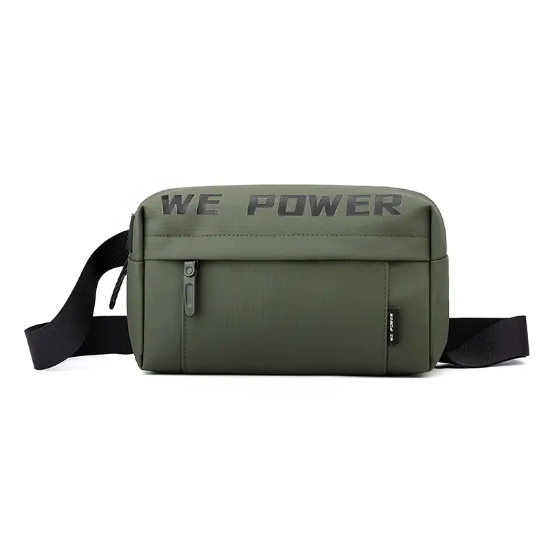 WEPOWER Men's Black Shoulder Bag Casual Messenger Bag - Image 4