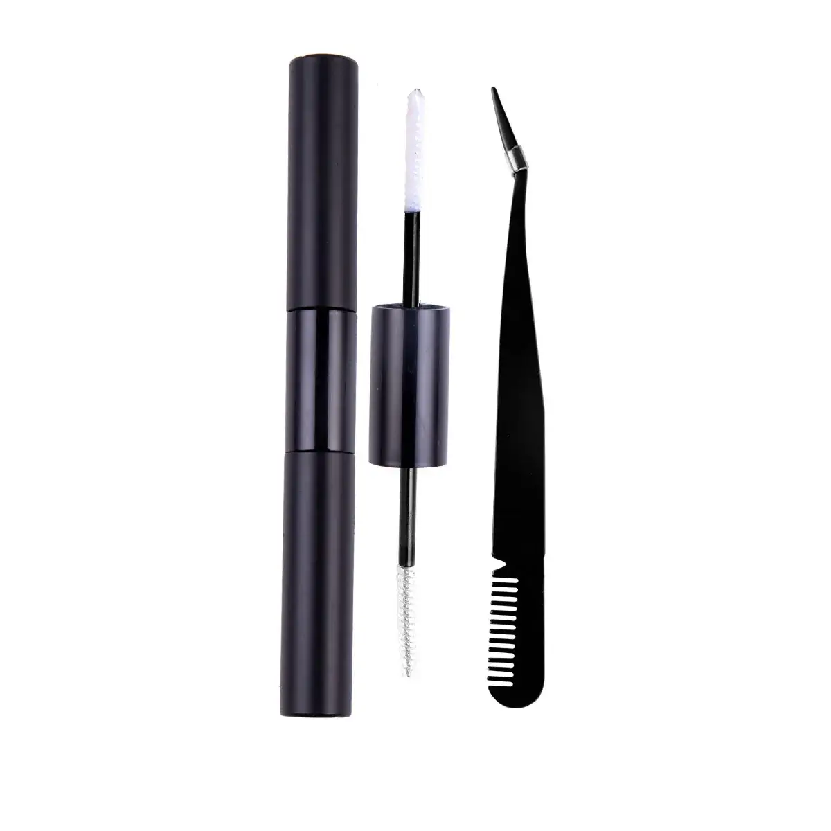 Black double-headed glue + black tweezers