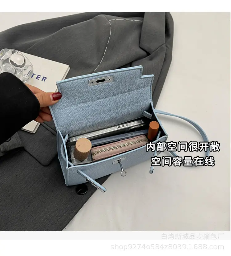 Light Blue Kelly Style Shoulder Bag for Women 2026 — feature 8
